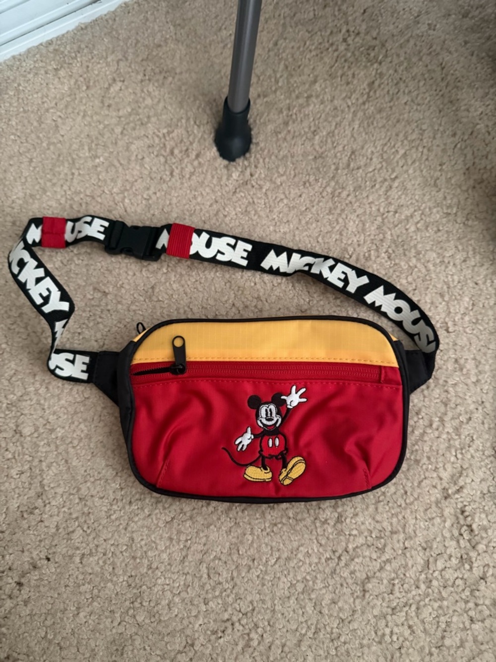 Disney Red and Yellow Mickey Mouse Belt Bag